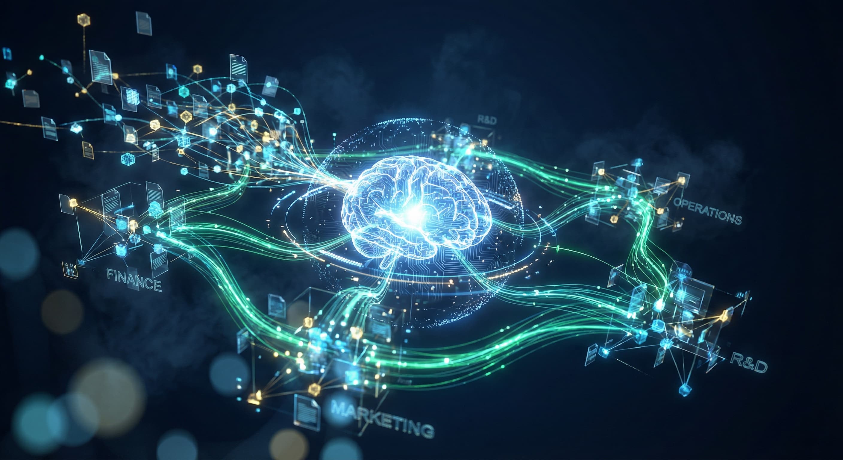 Total organizational AI transformation with unified context