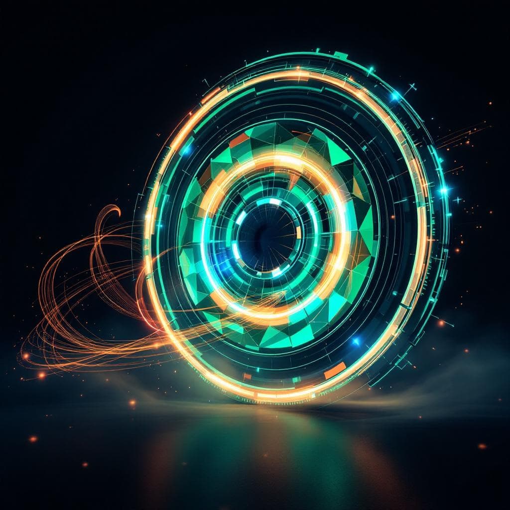 Compounding intelligence flywheel hero background