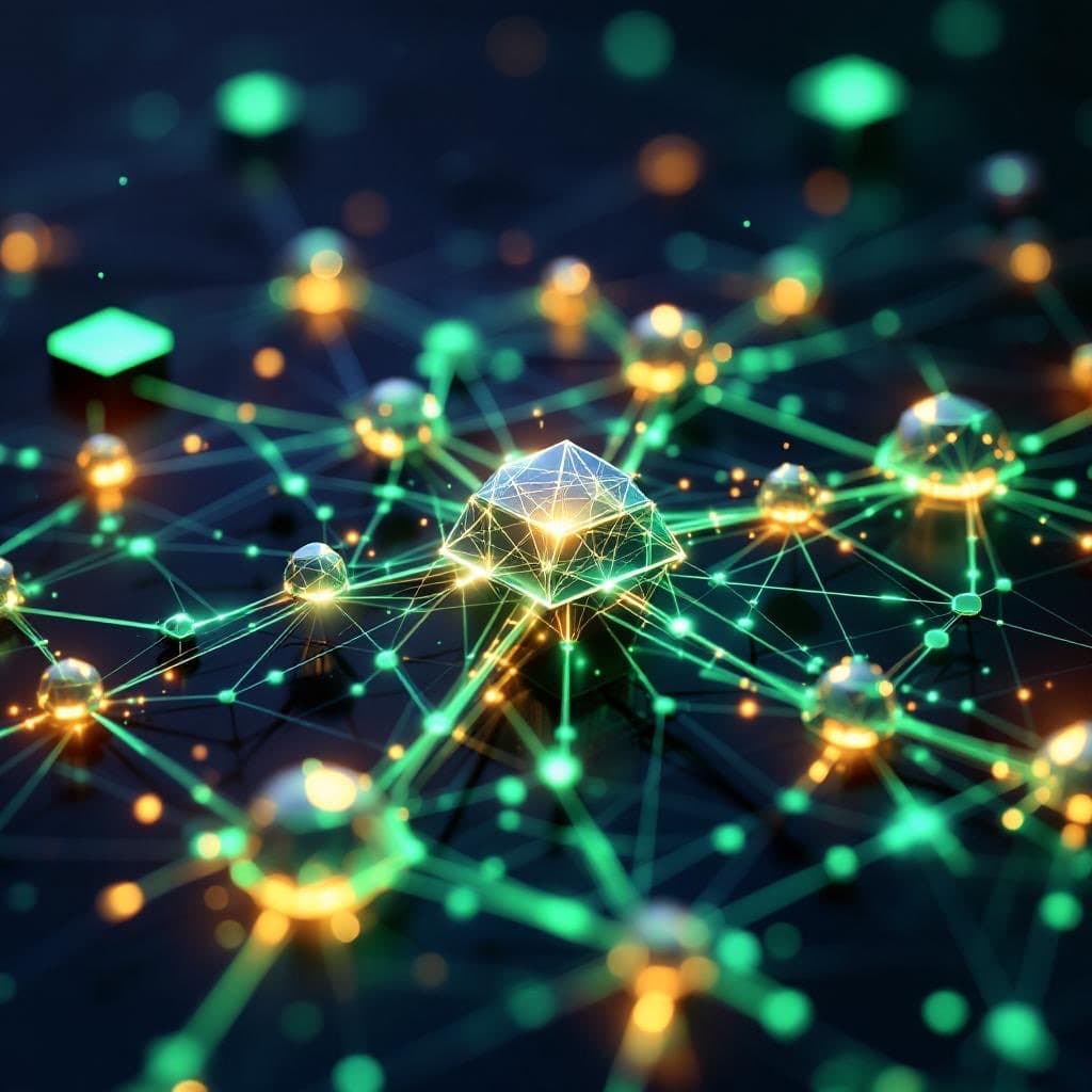 Professional AI collaboration in modern office