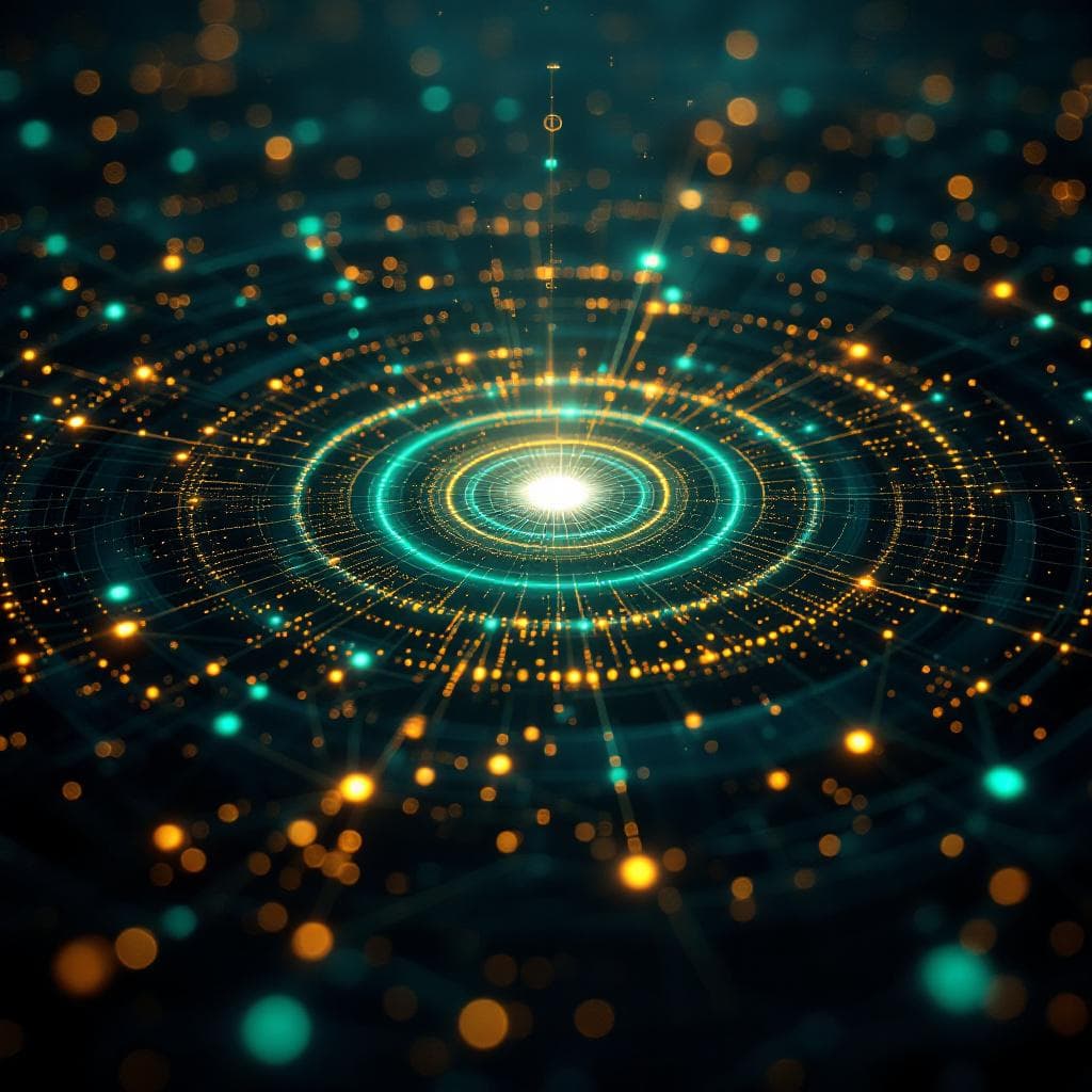 Radiant query pulse rippling through an intelligence network